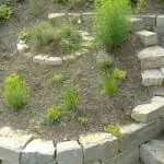 Garten Steinarbeiten Würzburg: Naturstein Spirale im Garten, Naturstein Würzburg